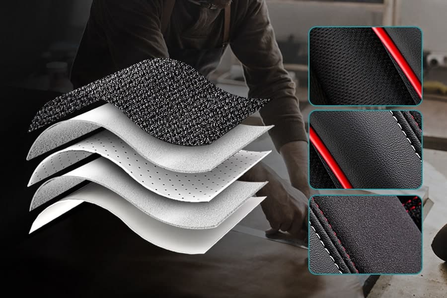 Autositzbezüge für Jaguar XJ X350 | Komplettset für die Vordersitze | AID-Serie 9