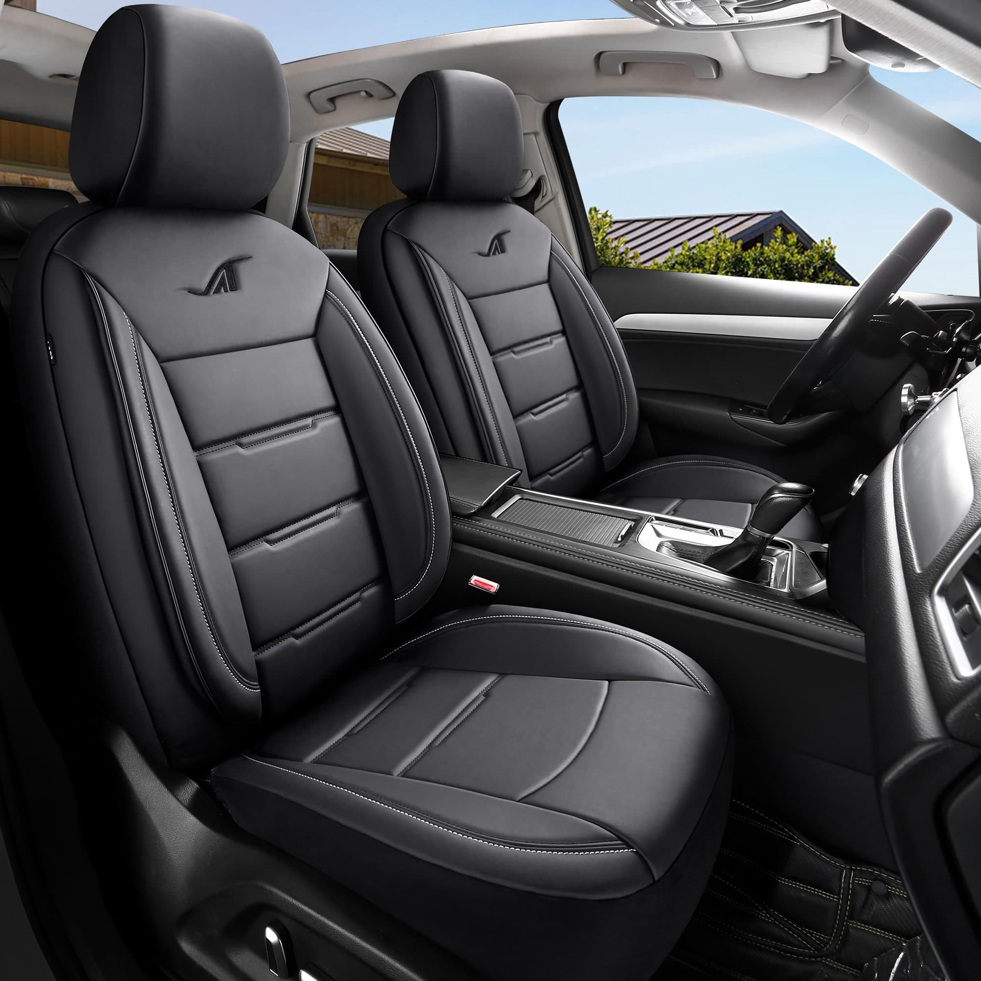 Autositzbezüge für Land Rover Range Rover Sport 2 | Komplettset für die Vordersitze | AIE-Serie 9