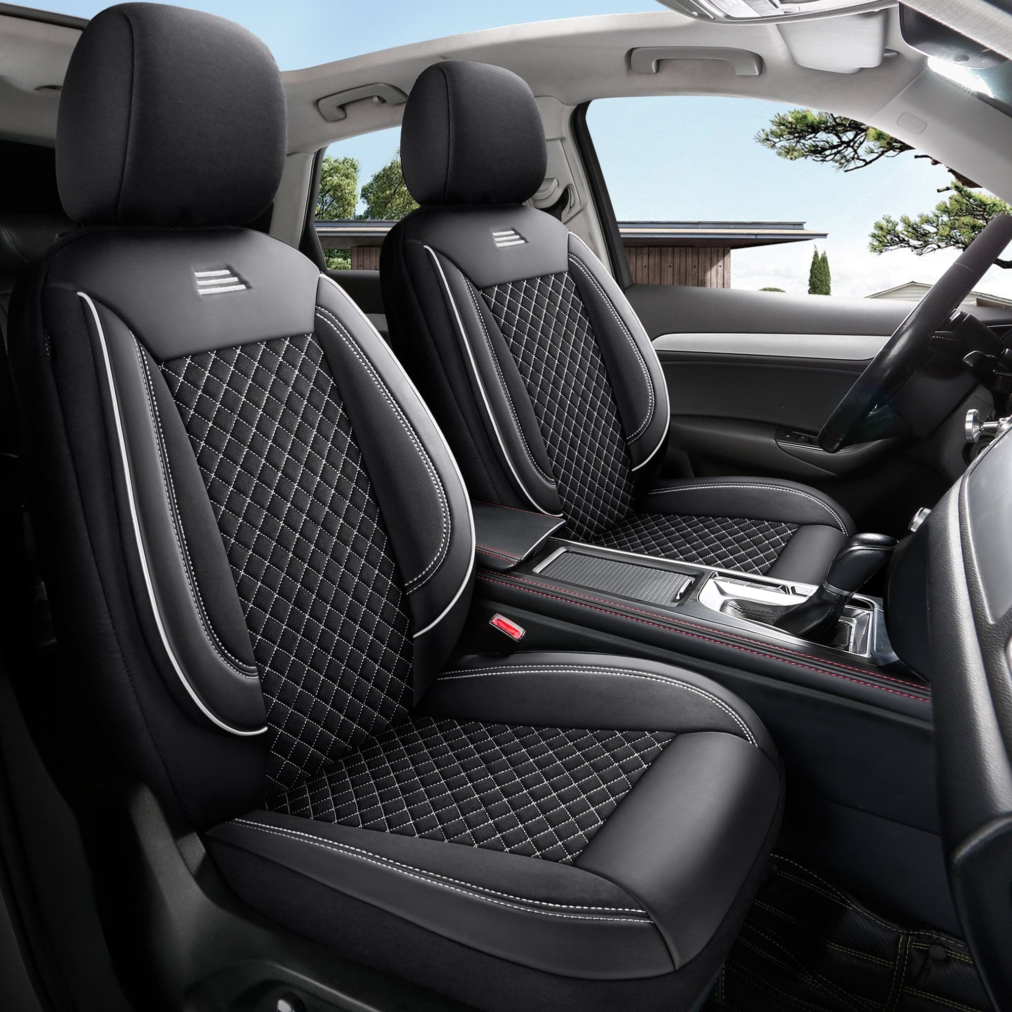 Autositzbezüge für BMW 1 serie E87 in pasvorm | Komplettset für Vordersitze | AIS-Serie 9