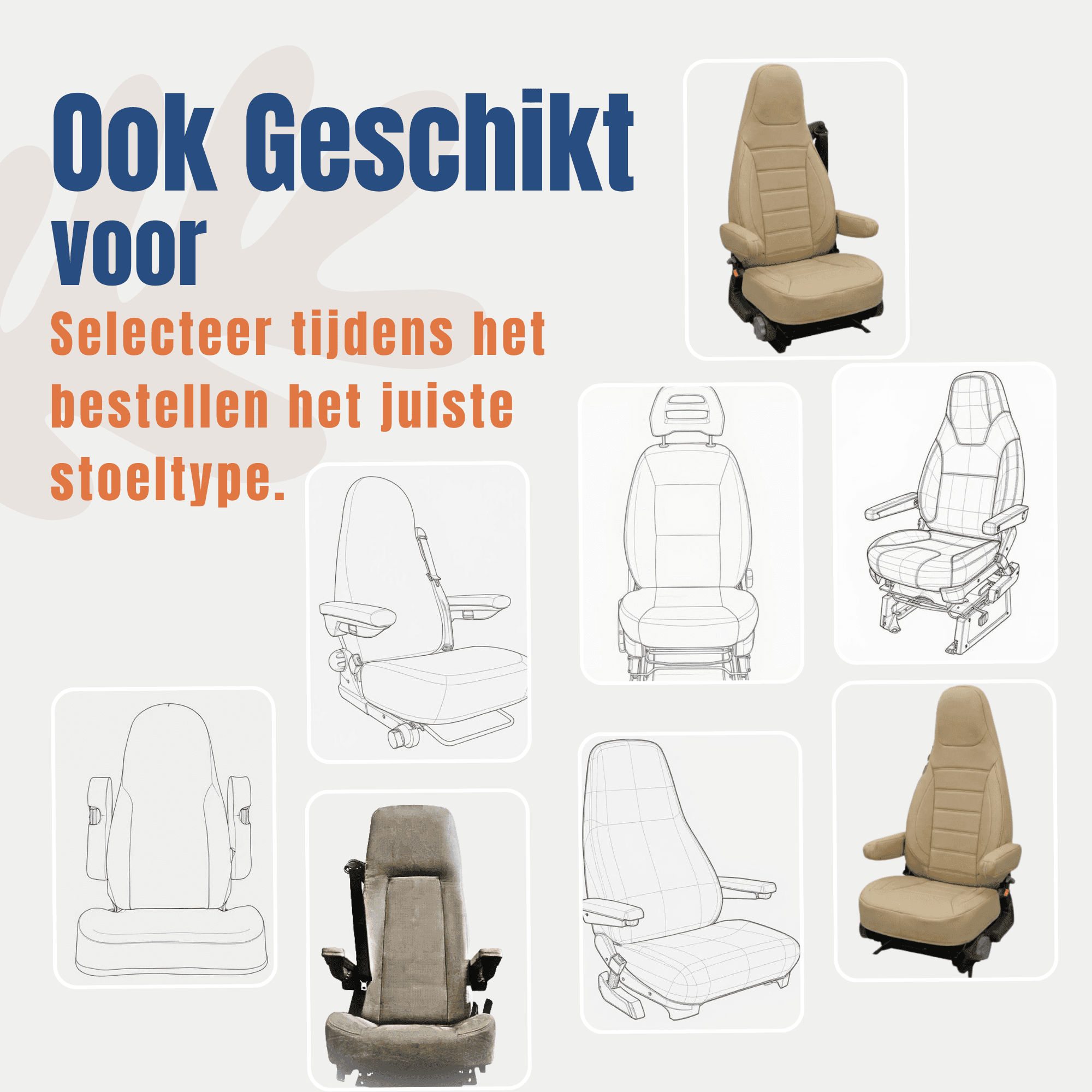 Stuhlbezüge für Fiat Ducato | Bezüge mit Armlehnen | CBS 3
