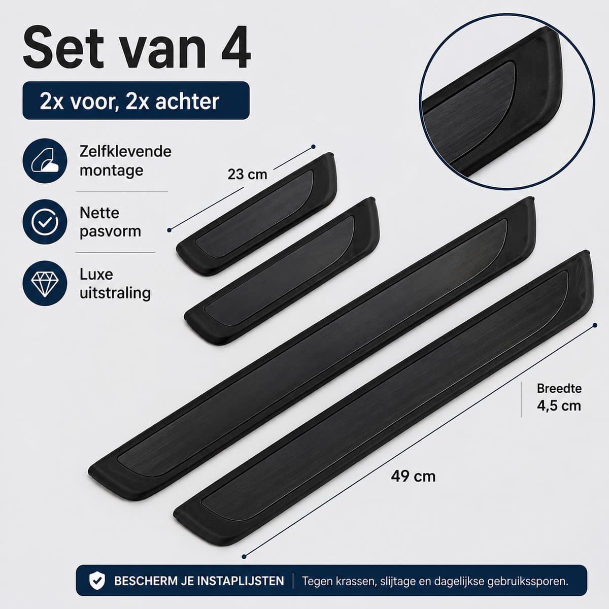 Einstiegsleisten für den Toyota Camry 6 – 4er-Set | S2 Serie 4