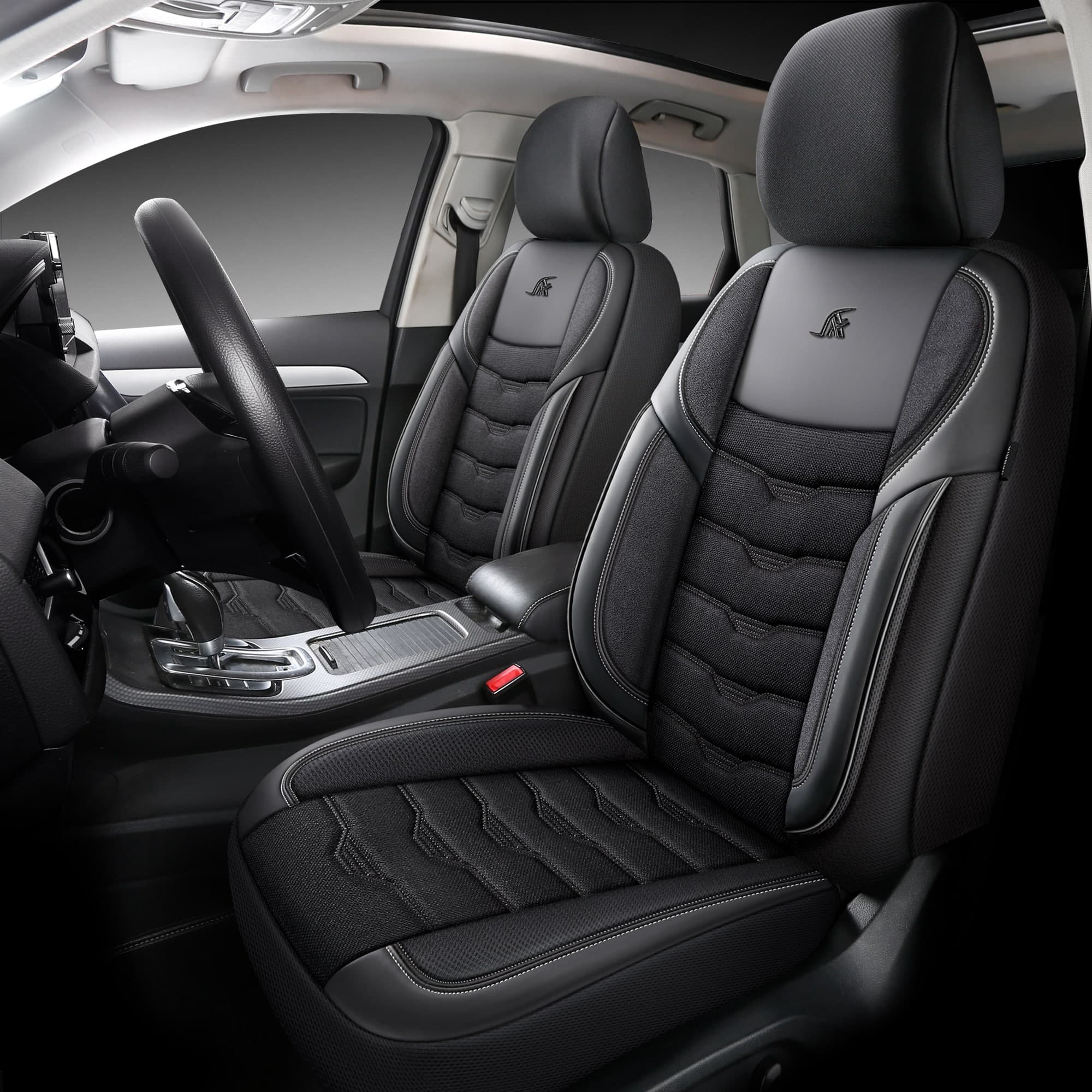 Autositzbezüge für Renault Koleos 1 | Komplettset für die Vordersitze | AID-Serie 11